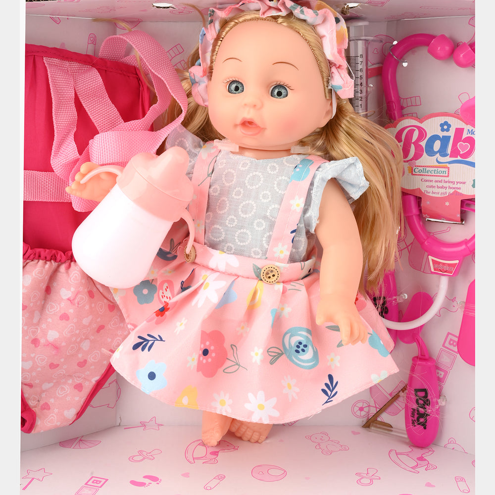 Baby Feeder Doll With Doctor Kit