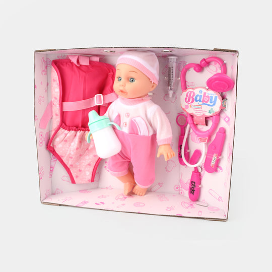 Baby Feeder Doll With Doctor Kit