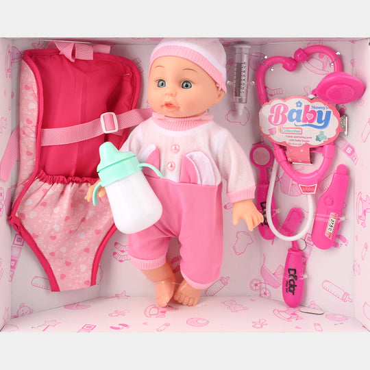 Baby Feeder Doll With Doctor Kit