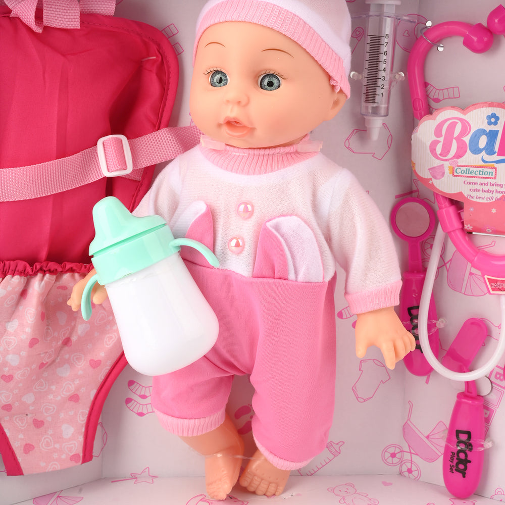 Baby Feeder Doll With Doctor Kit