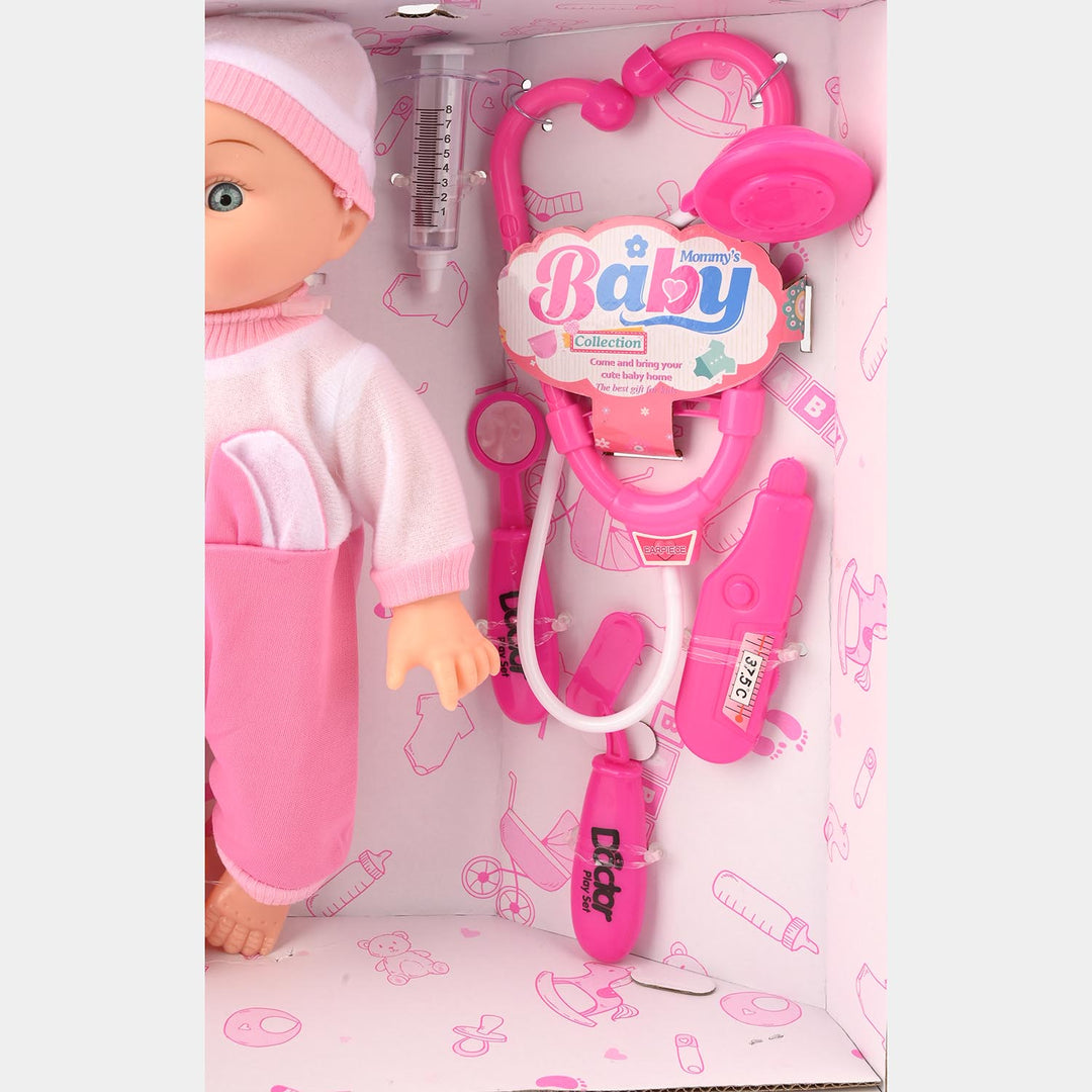 Baby Feeder Doll With Doctor Kit