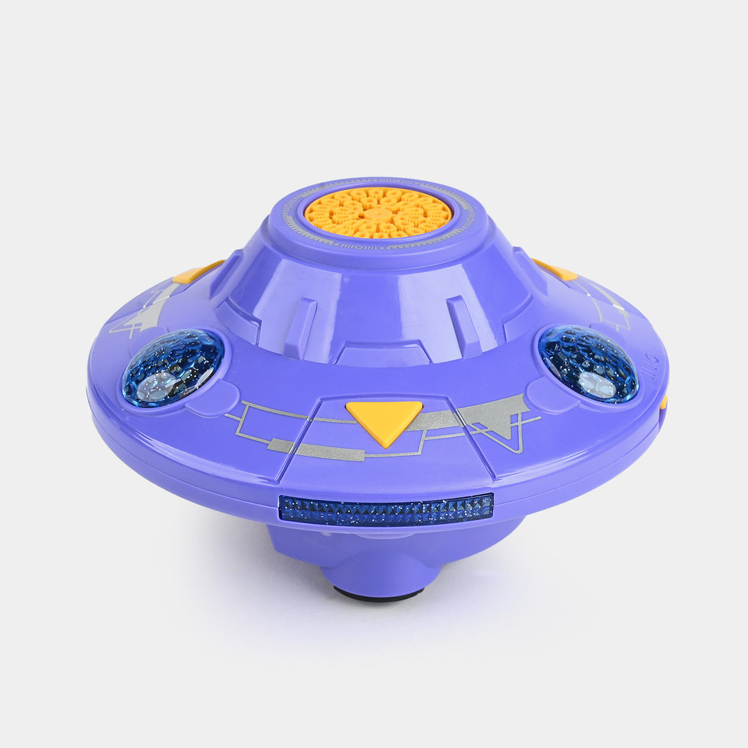 UFO Bubble Machine With Lights & Rotation