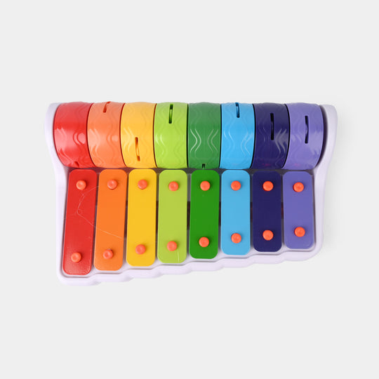 2-in-1 Xylophone & Roller Bell Musical Toy For Kids