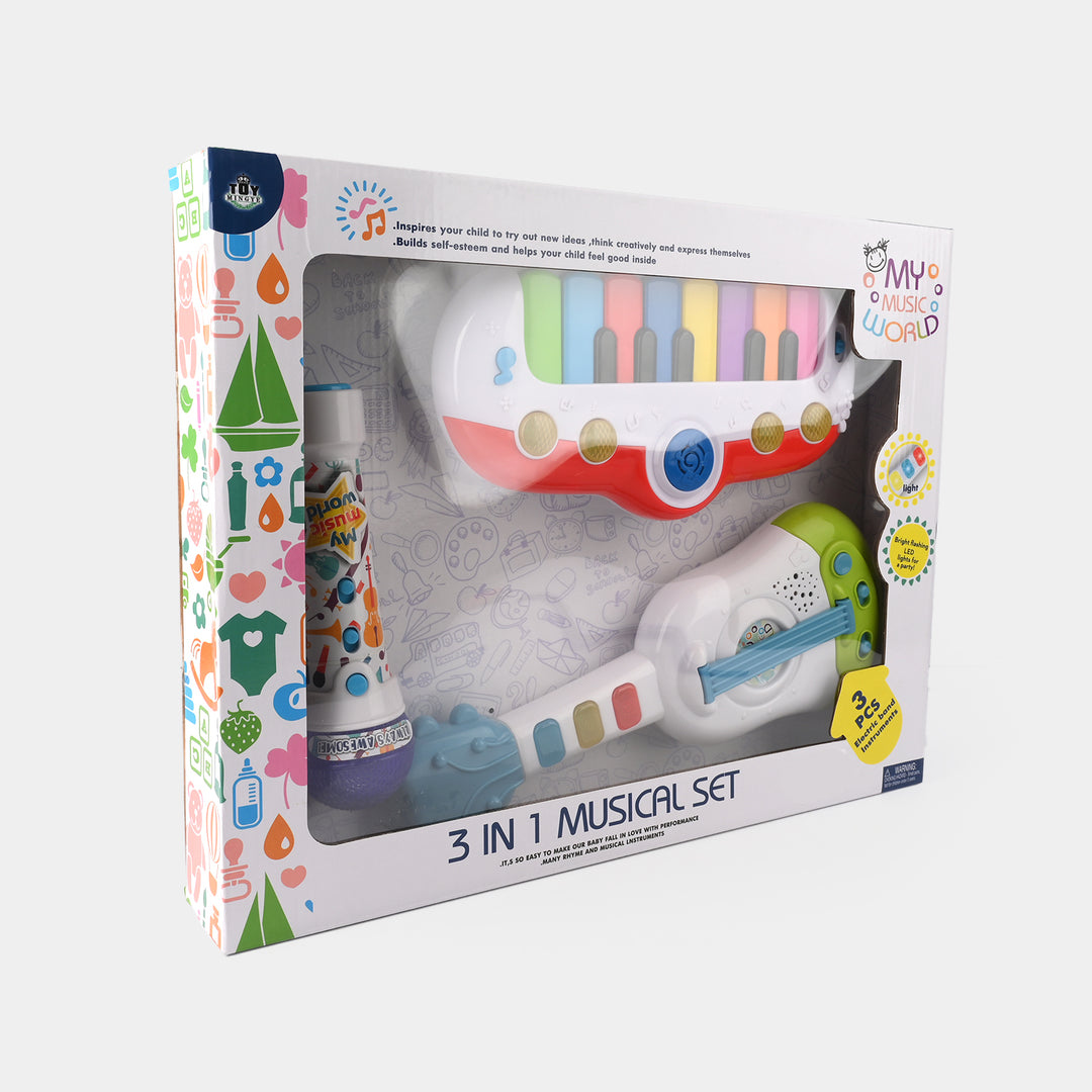 3-in-1 Musical Band Toy Set For Kids