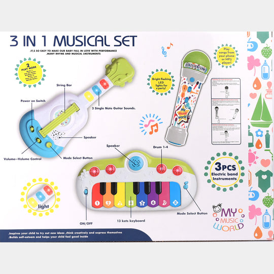 3-in-1 Musical Band Toy Set For Kids