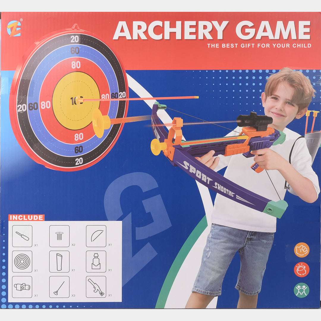 Kids Archery Game Set – Bow, Arrows & Target