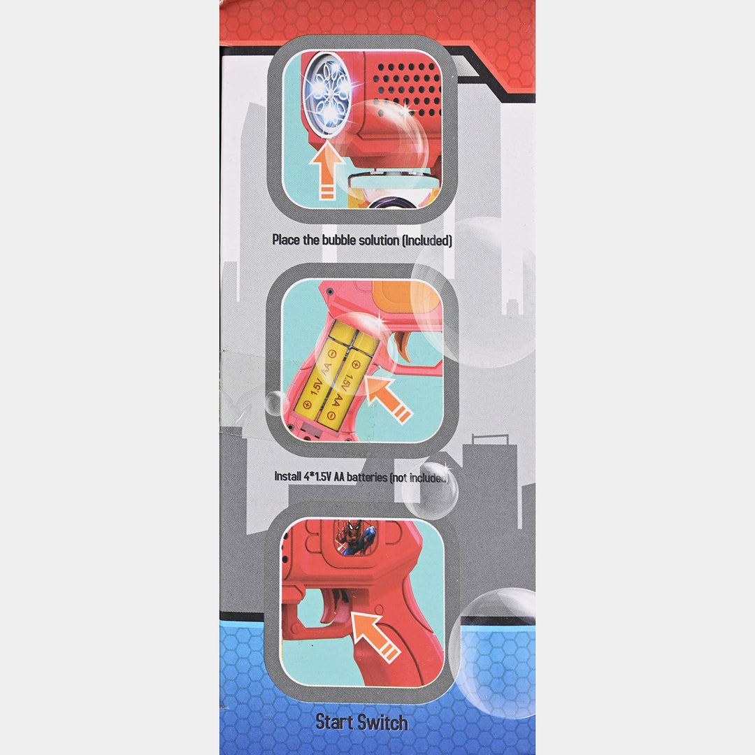 Electric Bubble Blaster With Light For Kids
