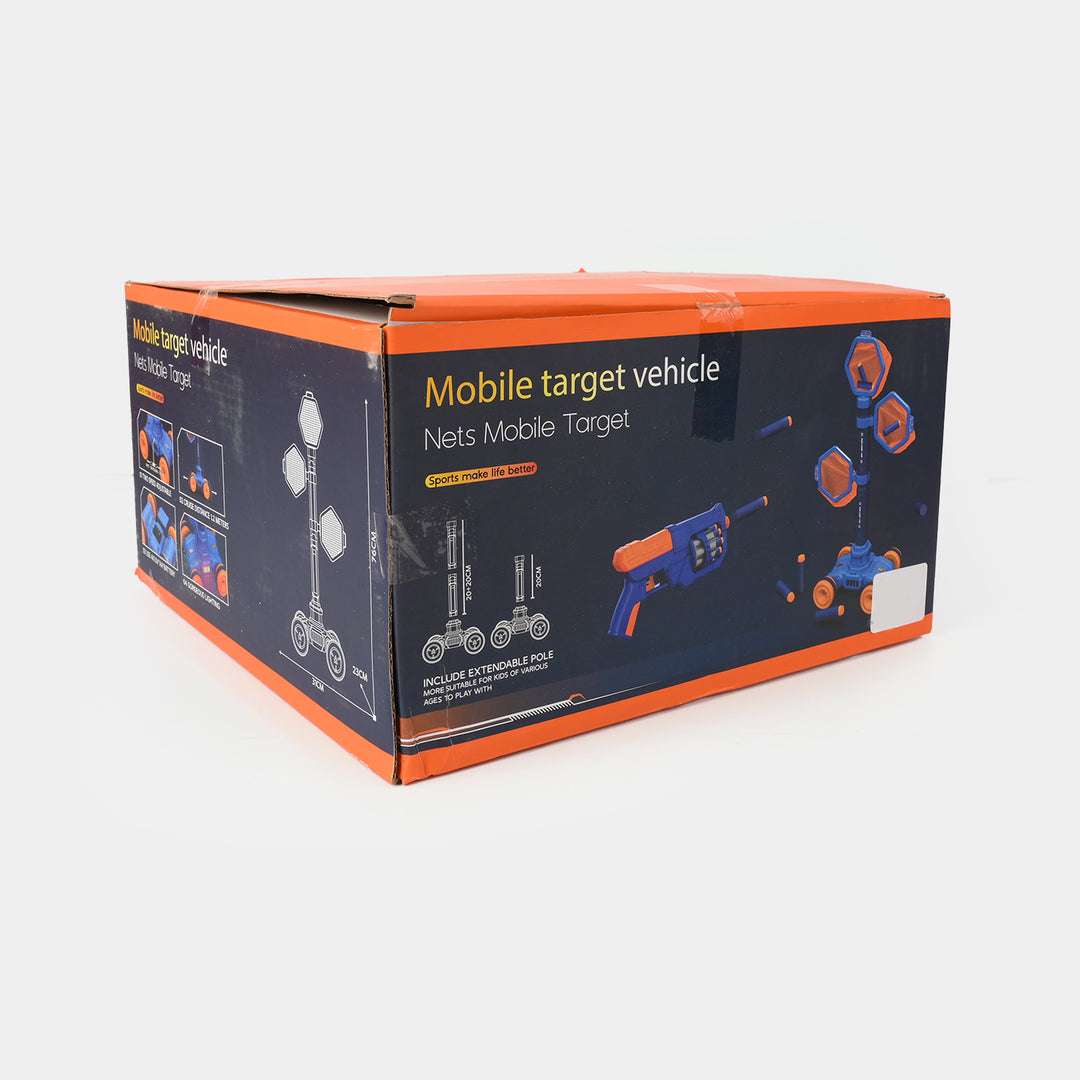 Mobile Target Vehicle – Moving Shooting Target Toy With Blaster