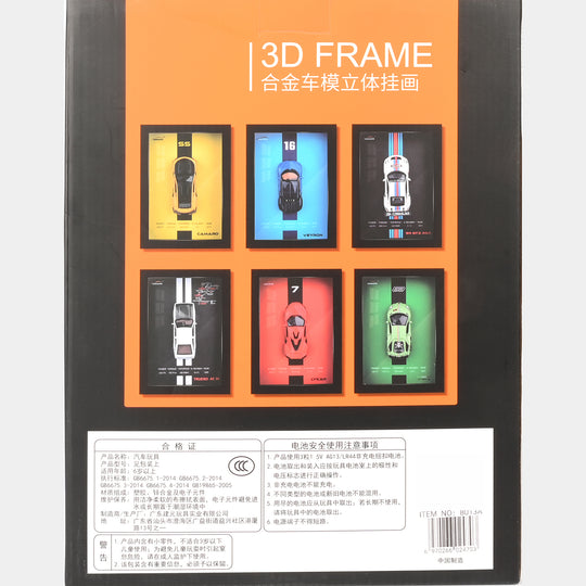 3D Framed Die Cast Model Car