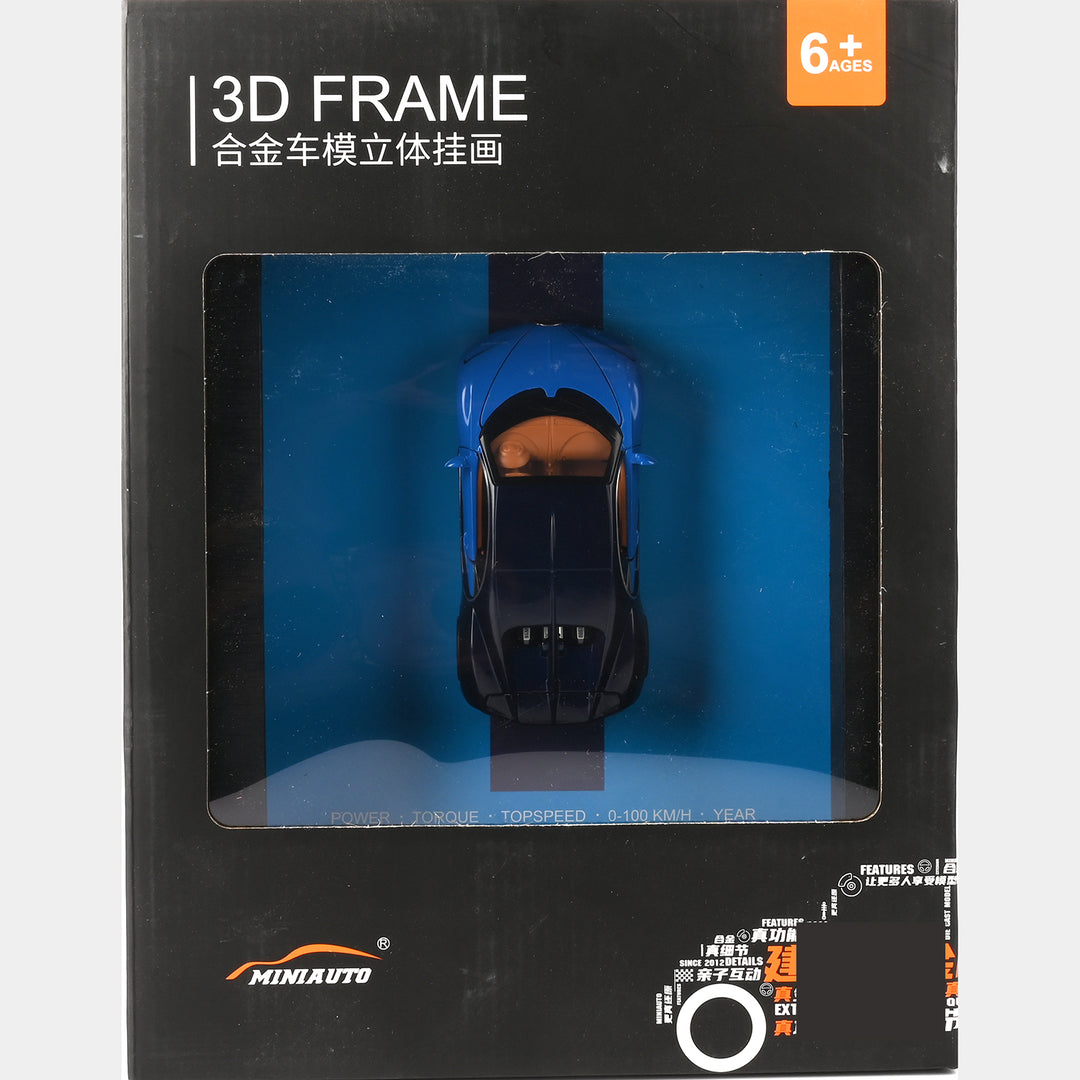 3D Framed Die Cast Model Car