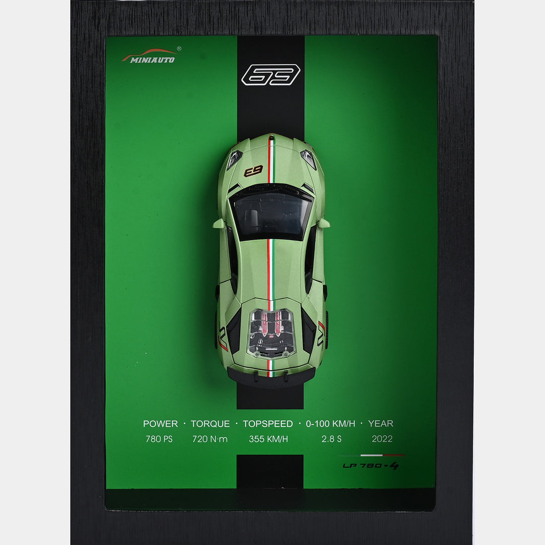 3D Framed Die Cast Model Car