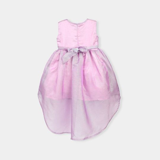 Girls Organza Fancy Frock-Freedom - Lilac
