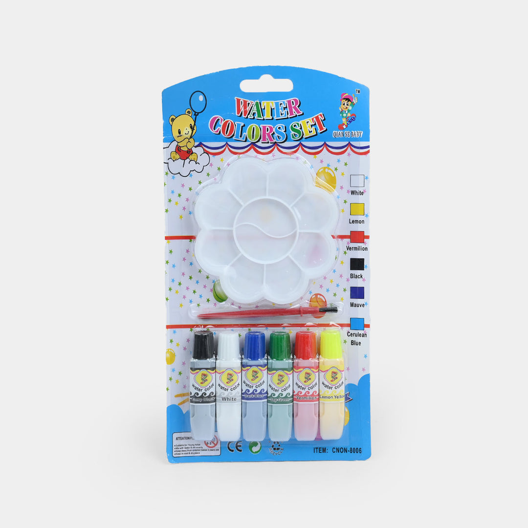 Kids Watercolor Paint Set with Palette and Brush