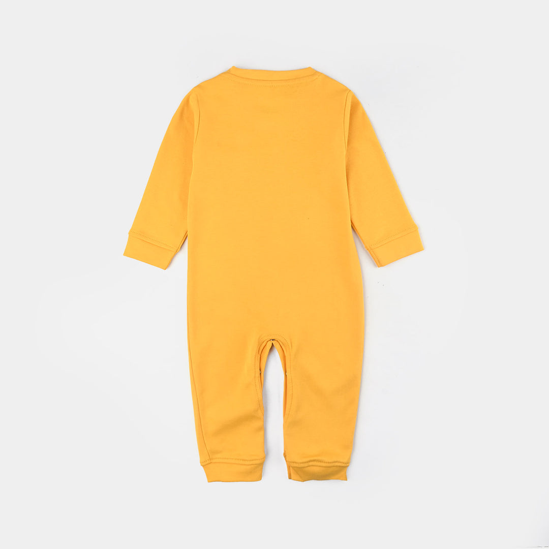 Infant Boys Cotton Interlock Romper-York Yellow