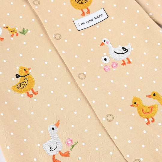 Infant Boys Cotton Interlock Romper LITTLE DUCKLING