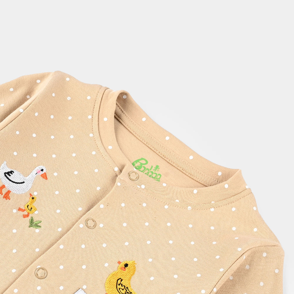 Infant Boys Cotton Interlock Romper LITTLE DUCKLING