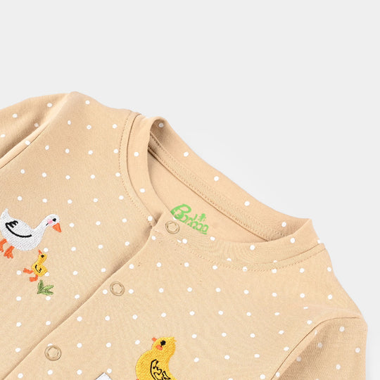 Infant Boys Cotton Interlock Romper LITTLE DUCKLING