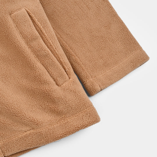 Boys Fleece Jacket BREAK THROUGH LIMITATION-BROWN