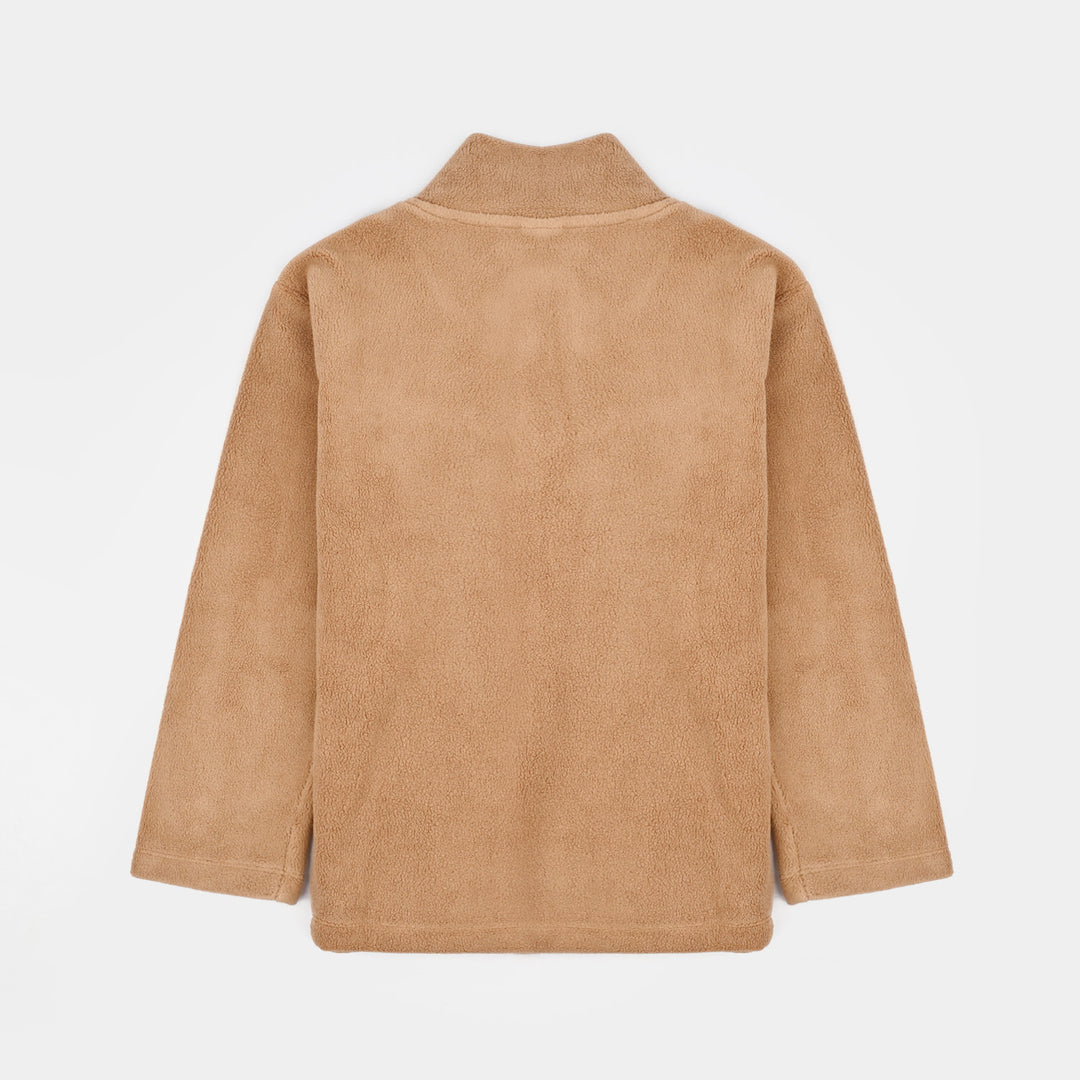 Boys Fleece Jacket BREAK THROUGH LIMITATION-BROWN