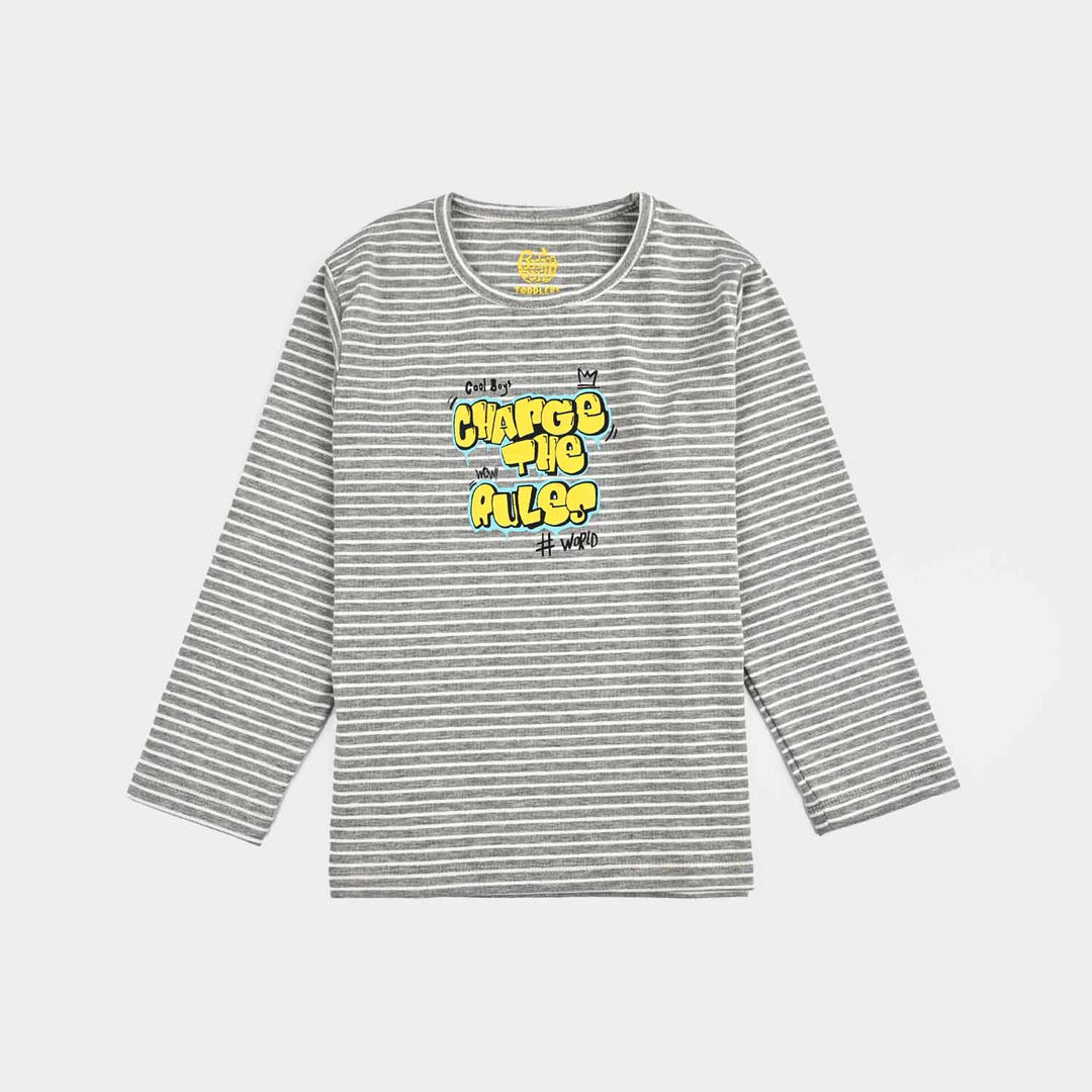 Boys Jersey/Terry T-Shirt F/S Change The Rule-GREY