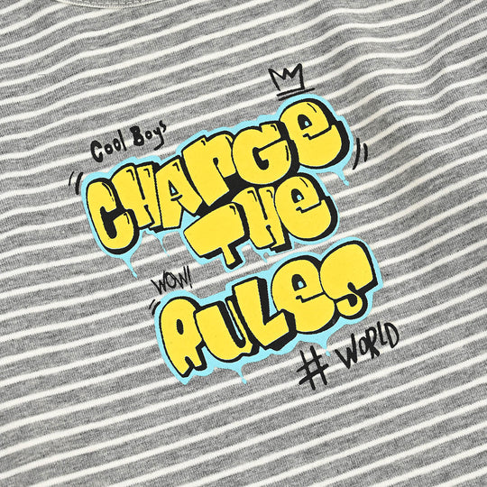 Boys Jersey/Terry T-Shirt F/S Change The Rule-GREY