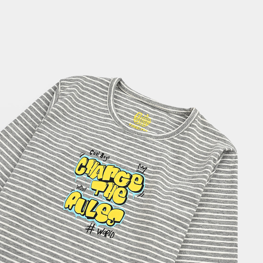 Boys Jersey/Terry T-Shirt F/S Change The Rule-GREY