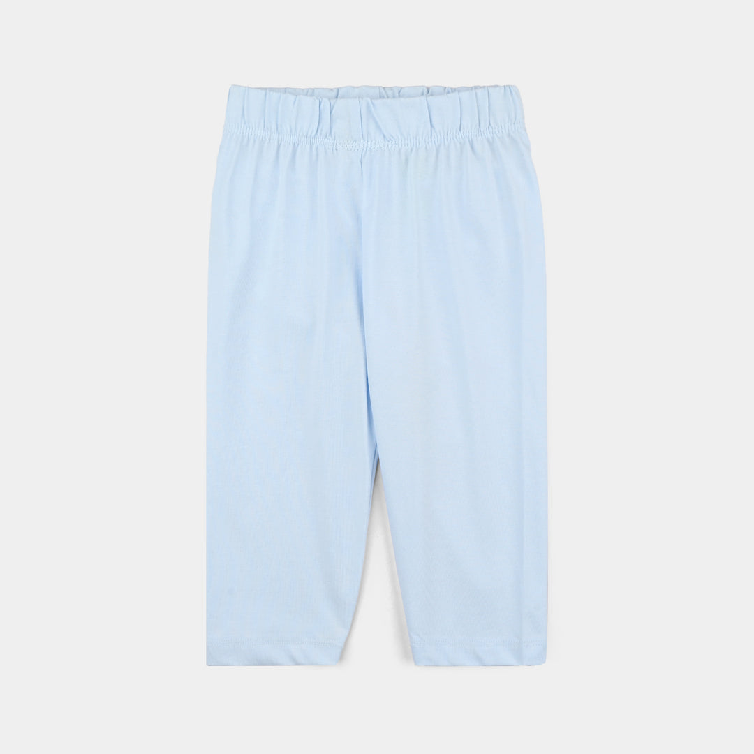Infant Boys Poly Cotton Jersey Night Suit TIME TO SLEEP-BLUE