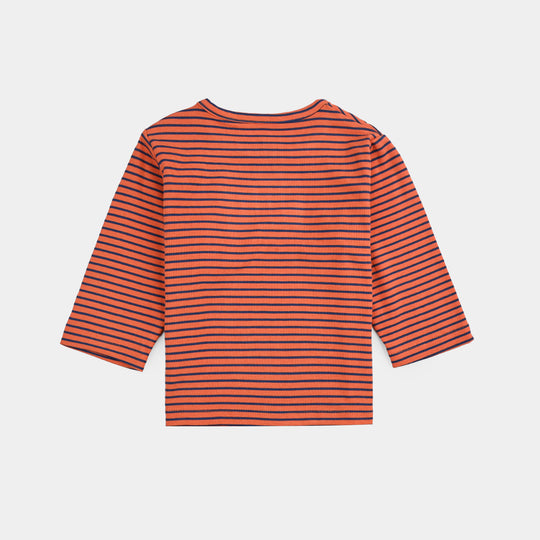 Infant Boys Jersey/Terry T-Shirt F/S Bear Fan - ORANGE