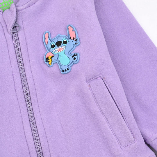 Infant Girls Fleece Jacket STITCH-PURPLE
