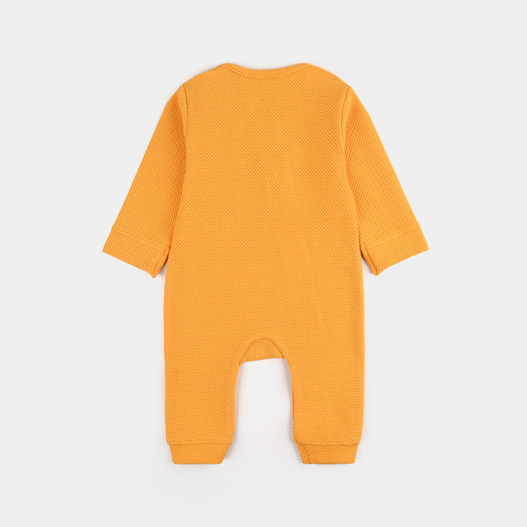 Infant Boys Jacquard Romper DINO DRIFT-YELLOW