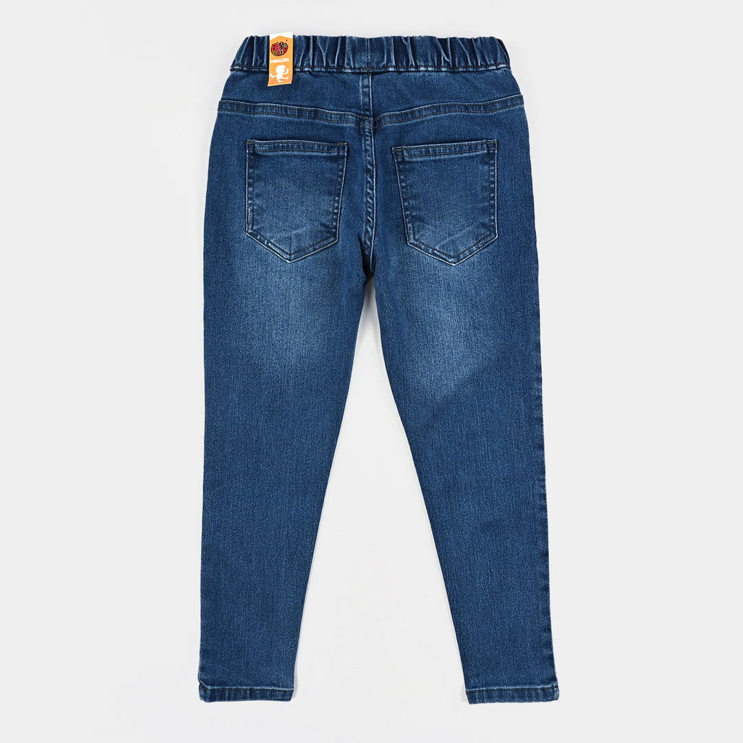 Girls Denim Stretch Jeggings Basic - Mid Blue