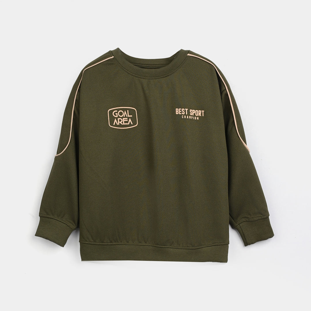 Boys Jacquard 2 Piece (GOAL AREA) - Dark Green