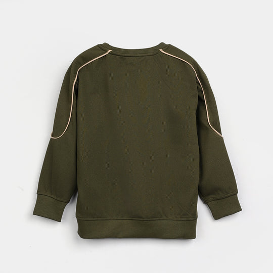 Boys Jacquard 2 Piece (GOAL AREA) - Dark Green