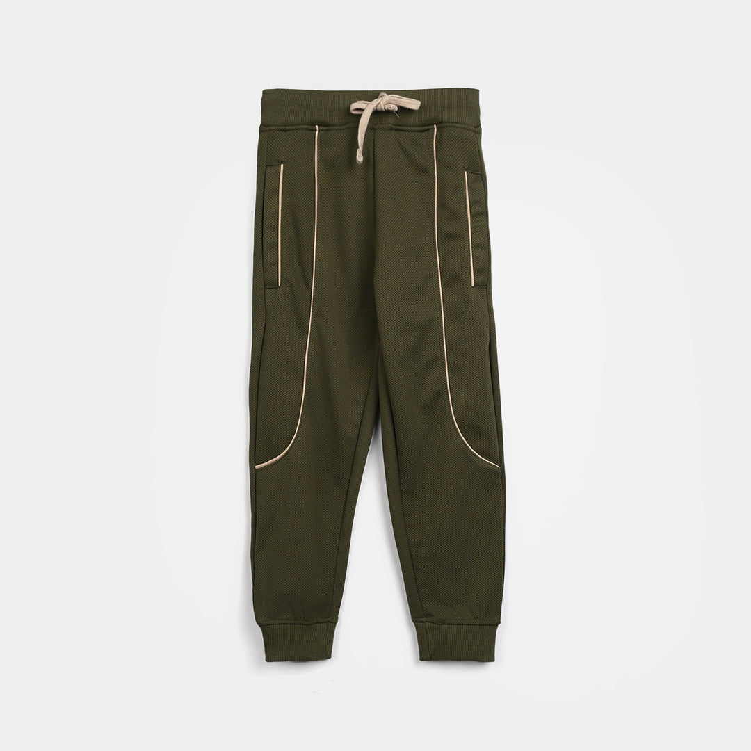 Boys Jacquard 2 Piece (GOAL AREA) - Dark Green