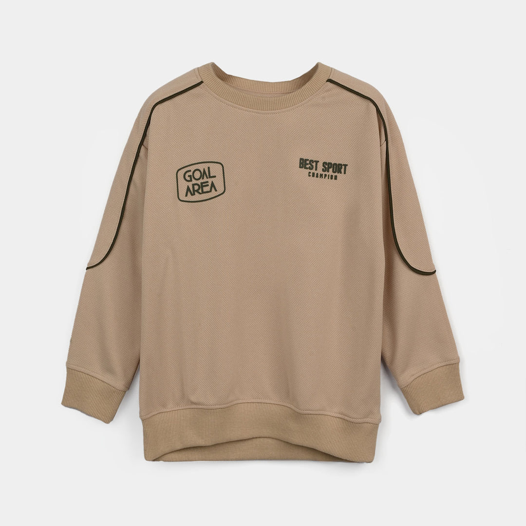 Boys Jacquard 2 Piece GOAL AREA 2-CAMEL