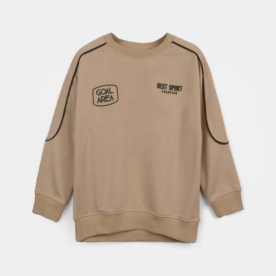 Boys Jacquard 2 Piece GOAL AREA 2-CAMEL