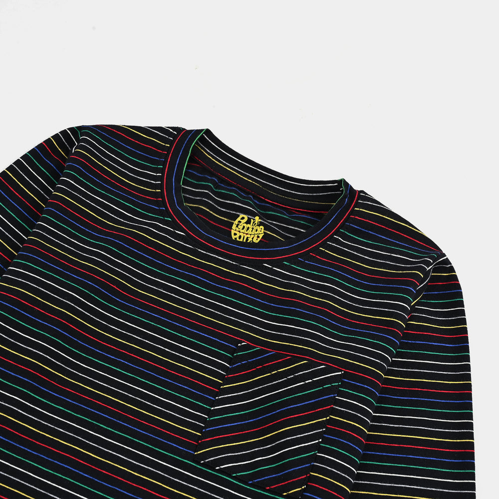Boys Microfiber Jersey T-Shirt F/S SLICK SMILE - Black