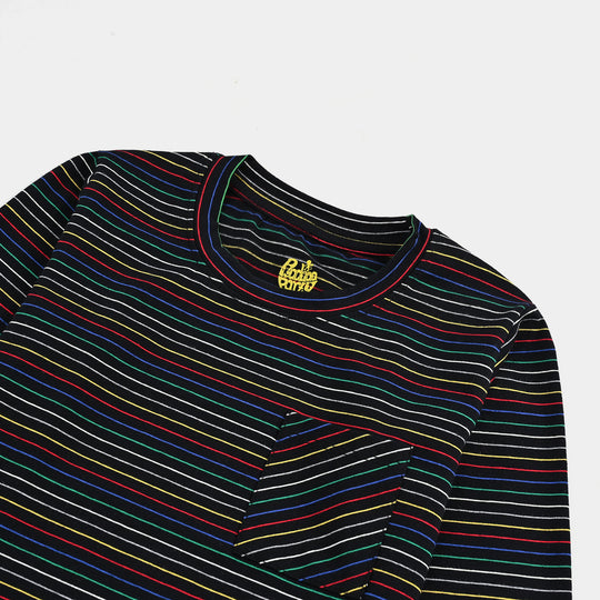 Boys Microfiber Jersey T-Shirt F/S SLICK SMILE - Black