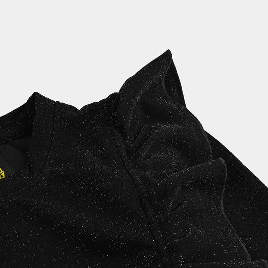 Girls Microfiber Jersey T-Shirt F/S Black LUREX - BLACK