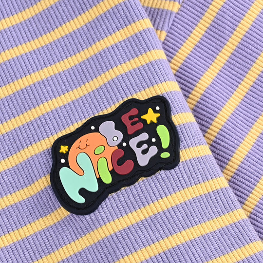 Girls Rib T-Shirt H/S Be Nice