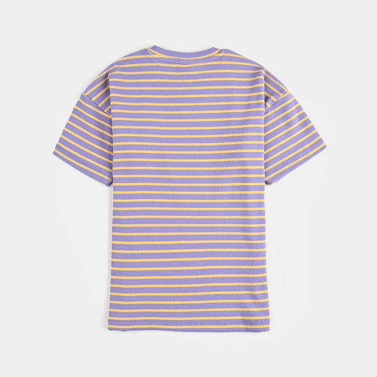 Girls Rib T-Shirt H/S Be Nice