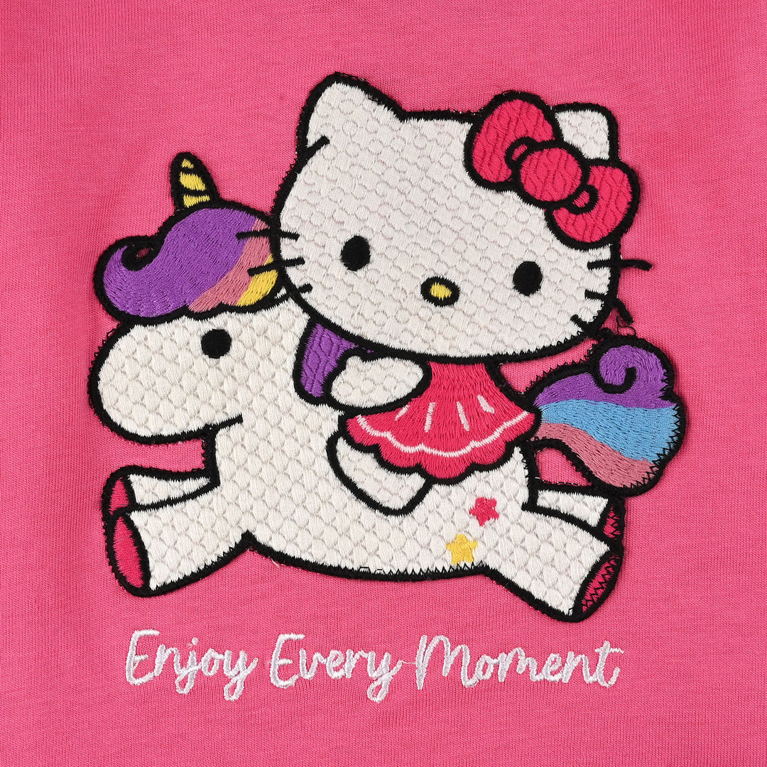 Infant Girls Jersey/Terry T-Shirt F/S ENJOY EVERY MOMENT-Pink