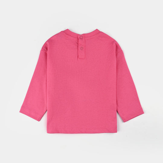 Infant Girls Jersey/Terry T-Shirt F/S ENJOY EVERY MOMENT-Pink