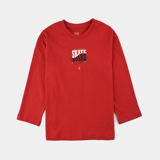 Boys Jersey/Terry T-Shirt F/S SKATE BOARD-Salsa