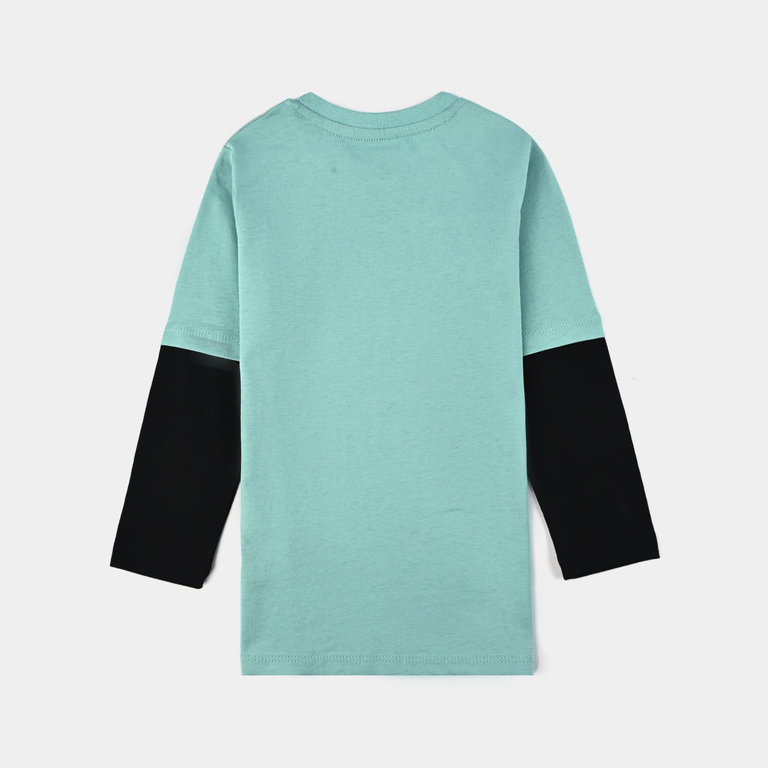 Boys Jersey/Terry T-Shirt (Urban Trip) - Sea-Green