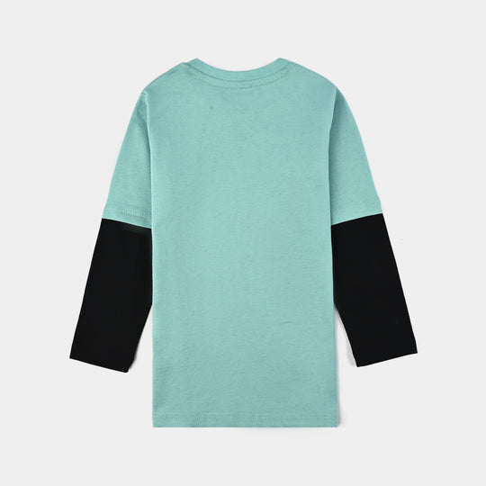Boys Jersey/Terry T-Shirt (Urban Trip) - Sea-Green