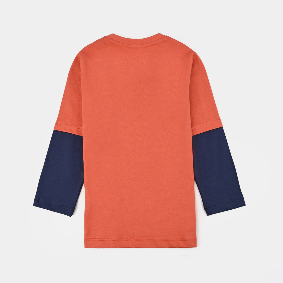Boys Jersey/Terry T-Shirt F/S ENJOY NYC-Orange