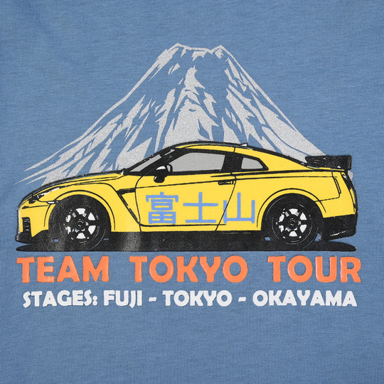 Boys Jersey/Terry T-Shirt MT. FUJI- Teal