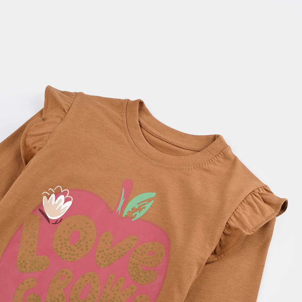Girls Jersey/Terry T-Shirt F/S LOVE GROWS