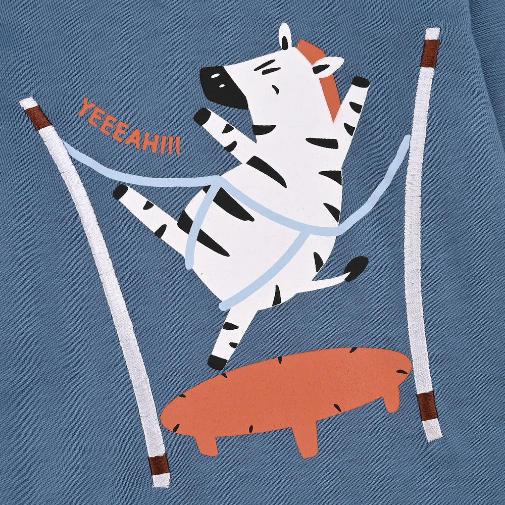 Infant Boys Jersey/Terry T-Shirt F/S ZEBRA-Stellar